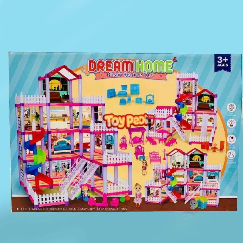 Children Play House Assemble Doll House House