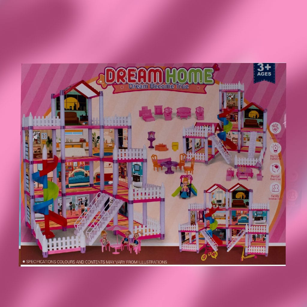 Children Play House Assemble Doll House House - Image 2