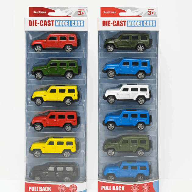 Pack of 6 Mini Car Vehicles for Kids