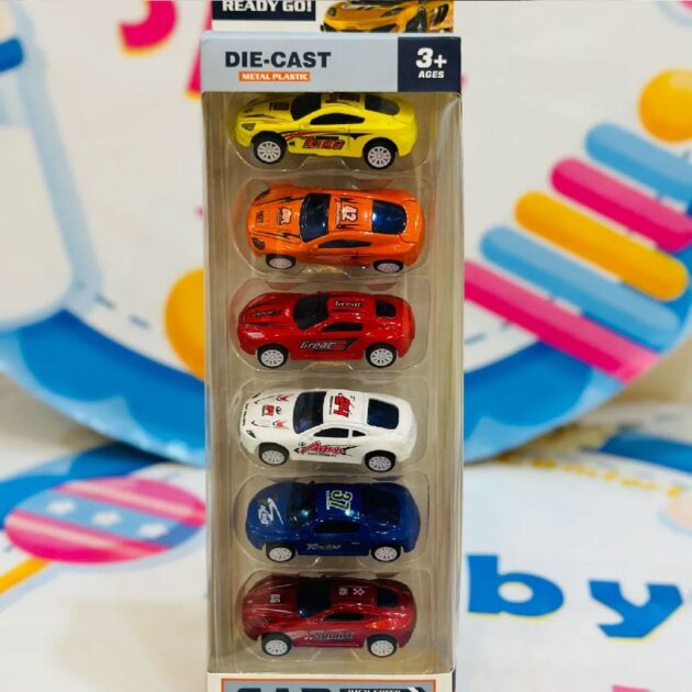 Pack of 6 Mini Car Vehicles for Kids