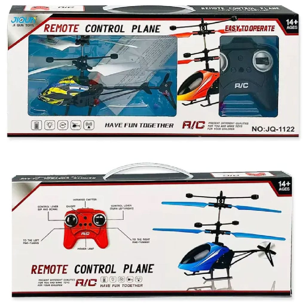 Rc Helicopter JQ-1122 Up - Down / Left - Right - Remote Control Flying Plane 360 Rotatable With Remote