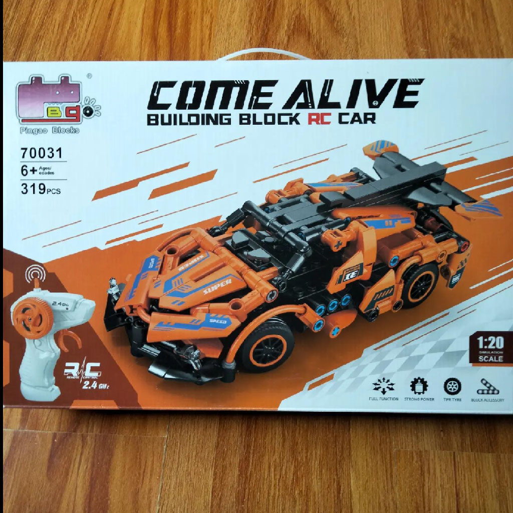 Technical Sport Car Building Blocks Racing Remote Control High Tech Vehicle Model Bricks - Image 3