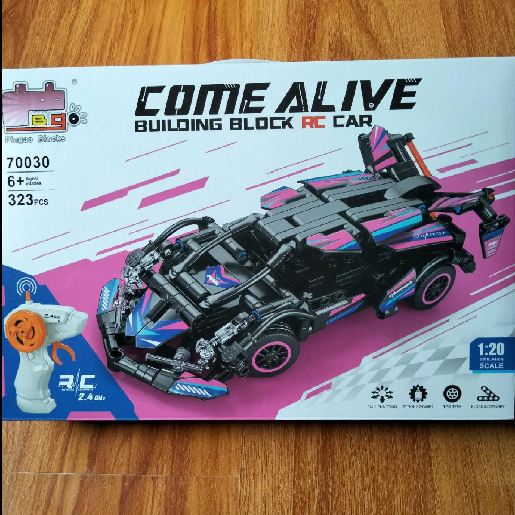 Technical Sport Car Building Blocks Racing Remote Control High Tech Vehicle Model Bricks - Image 2
