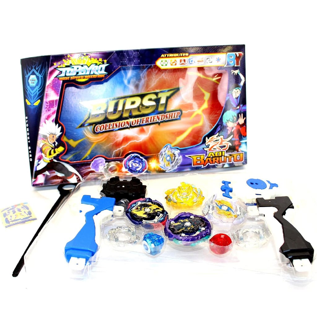 Topgyro 02 Set of 4 Spinning Tops for Burst Evolution Rise GT Arena