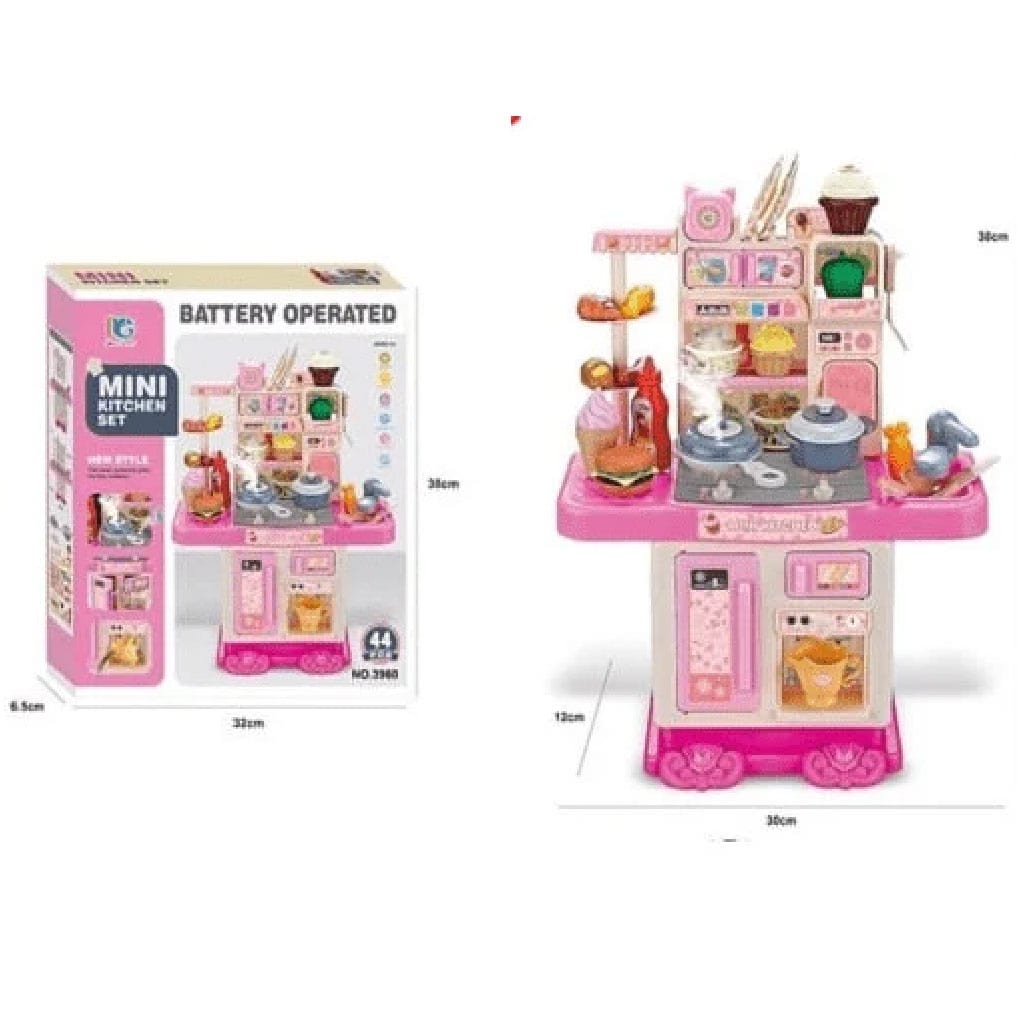 Pretend Play Kitchen Set for Kids – Realistic Cooking Toy with Lights, Sounds & Food Accessories | Educational Preschool Kitchen Toy - Image 3