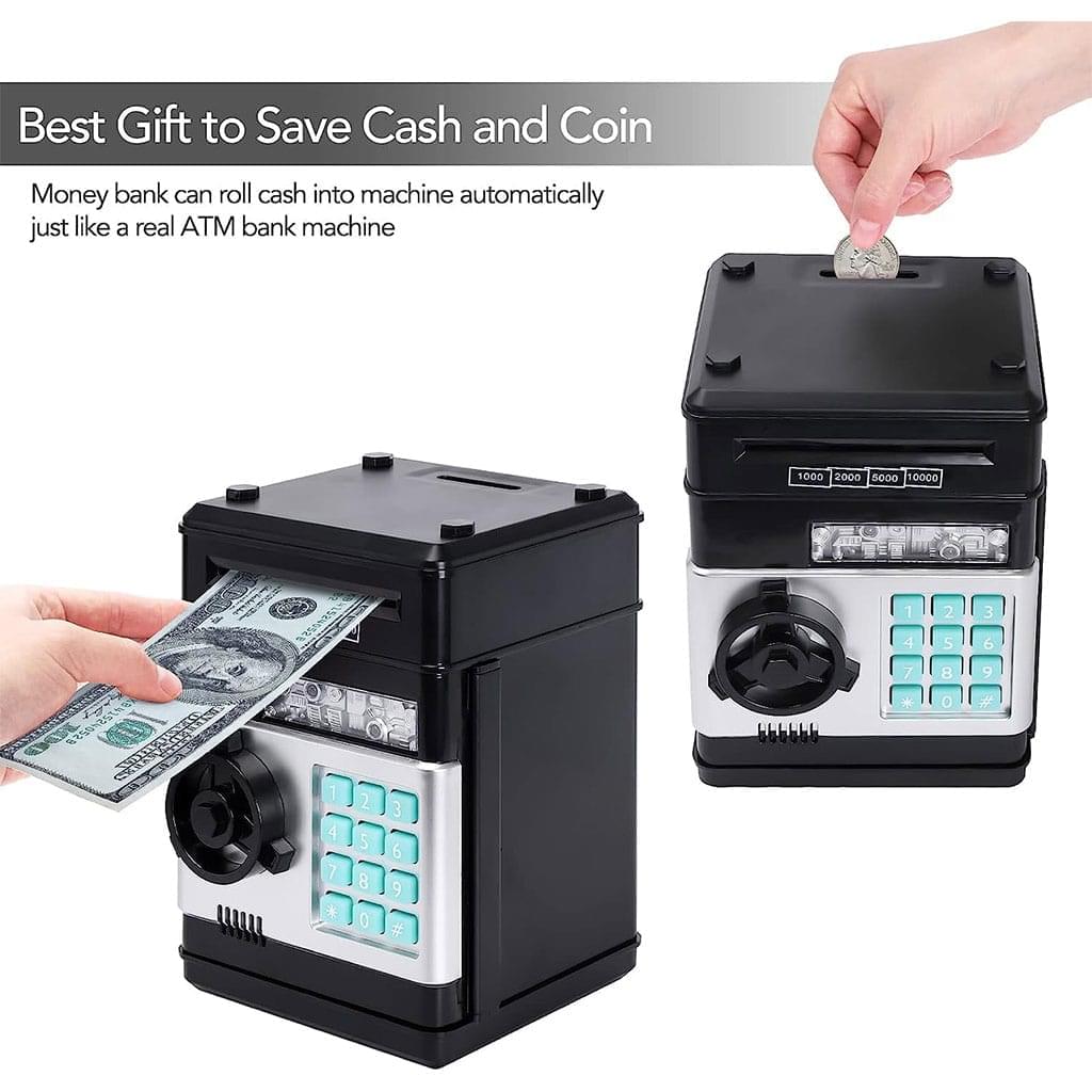 Creative Bank Automatic Mini Safe Coins Cash Saving Money Box - Image 3