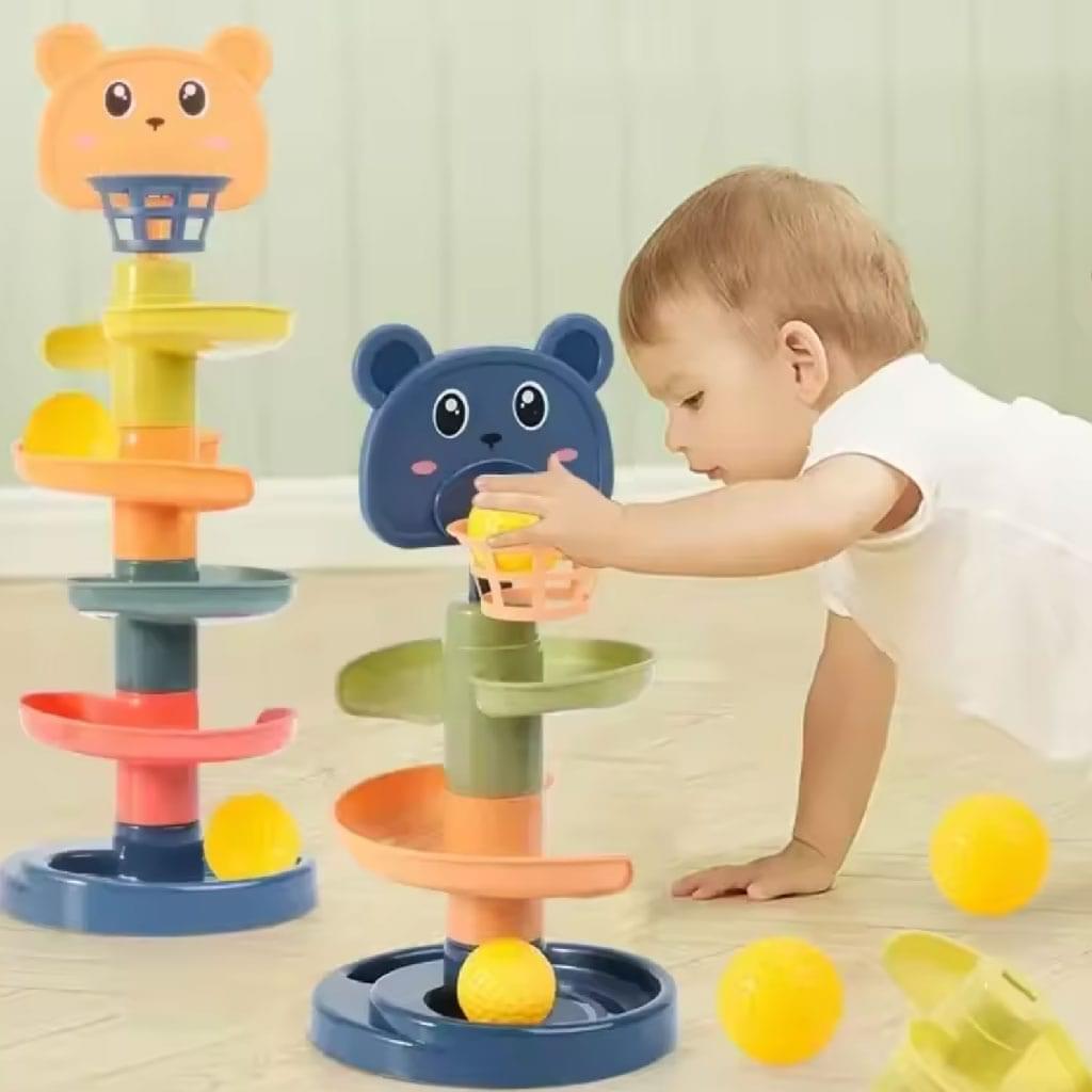 Baby Ball Drop and Rolling Ball Pile Tower Toys Early Educational Toy