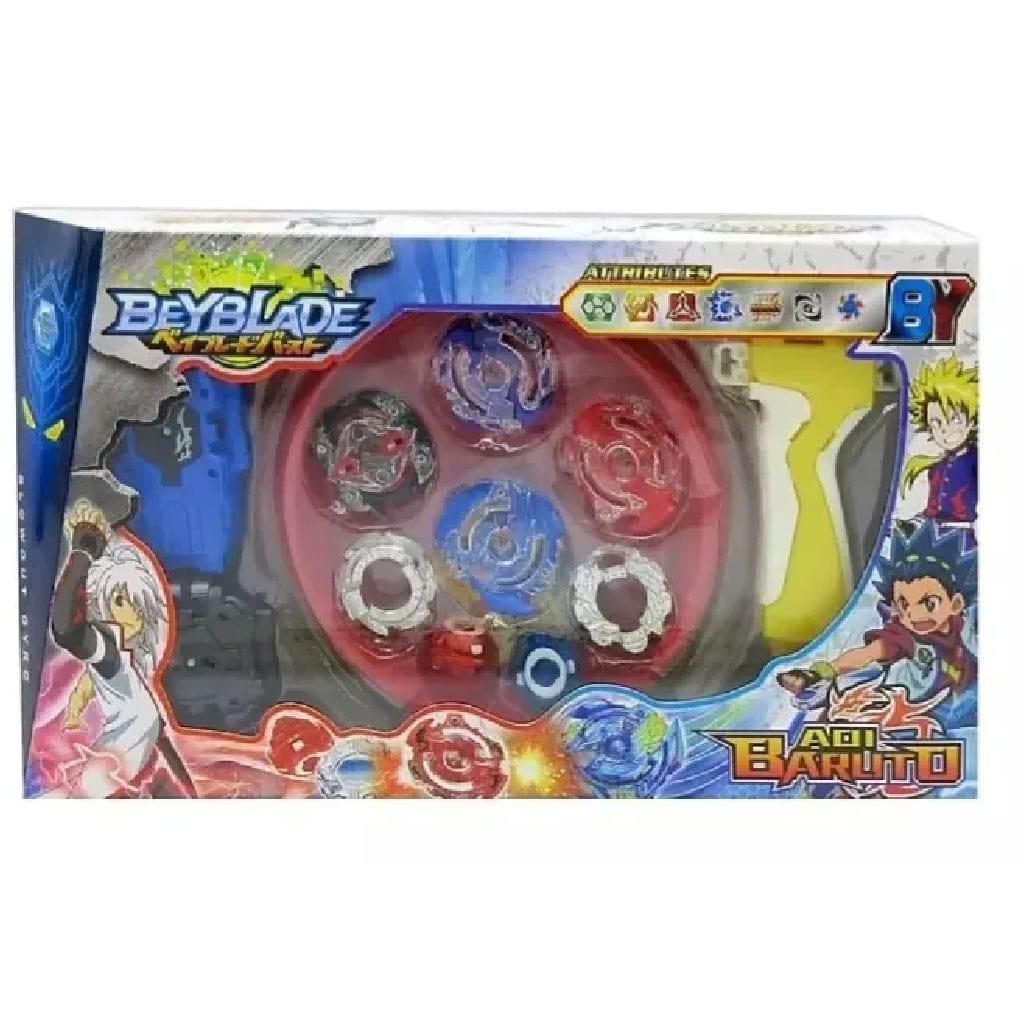 Beyblade 4 tops metallic body turbo set for kids